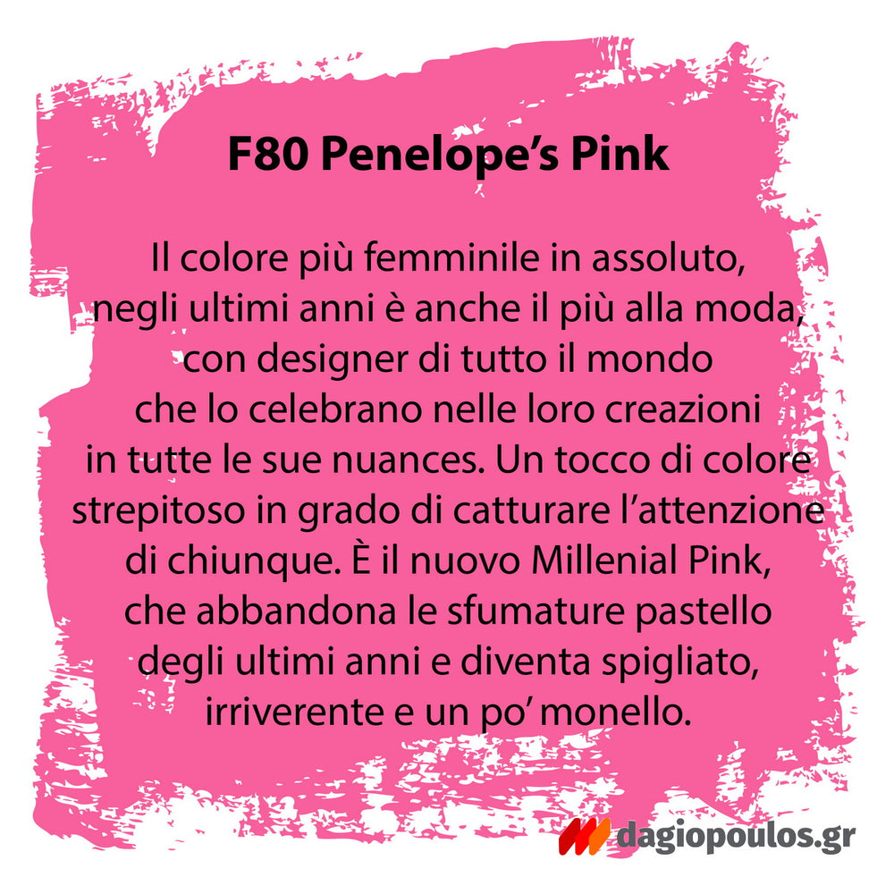 Fleur Chalky Look Άοσμο Οικολογικό Χρώμα Κιμωλίας F80 Penelope’s Pink