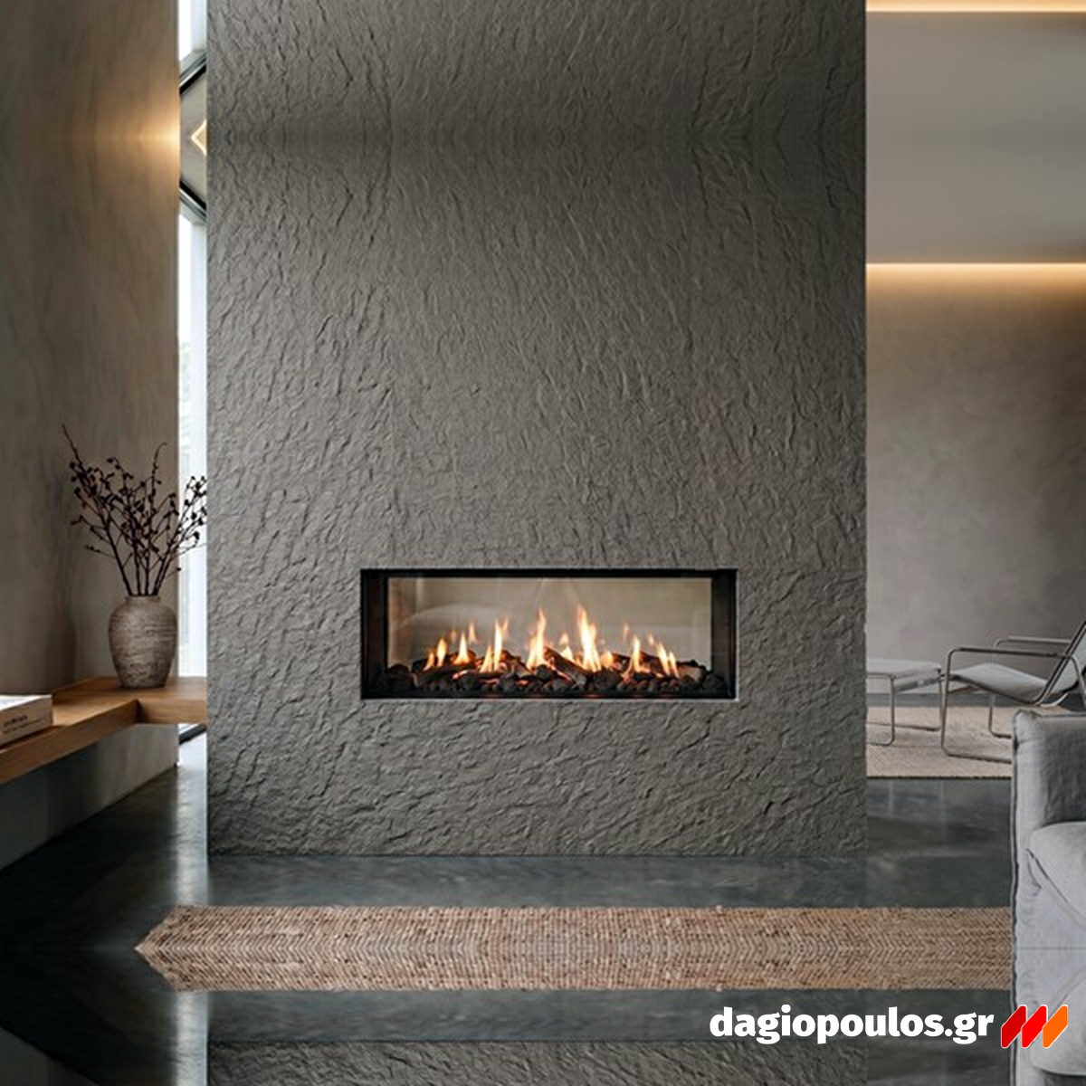 GIGA Panel Εύκαμπτης Πέτρας 114050 STAR MOON STONE MEDIUM GREY 1200mm x 2800mm Σετ 2 Τεμ