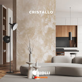 Giolli 322 Cristallo Αδιαφανές Μεταλλικό Χρώμα Τεχνοτροπίας με Λεπτό Ασημί Γκλίτερ