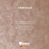 Giolli 322 Cristallo Αδιαφανές Μεταλλικό Χρώμα Τεχνοτροπίας με Λεπτό Ασημί Γκλίτερ