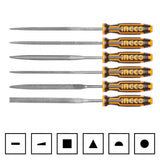 INGCO HKTF63 Μίνι Λίμες Σιδήρου 100mm Σετ 6 τεμ.