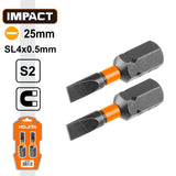 Hojita HJSV1K21 Μύτες Μαγνητικές Μαύρες Ίσιες SL4 x 0.5mm x 25mm Σετ 2 Τεμ