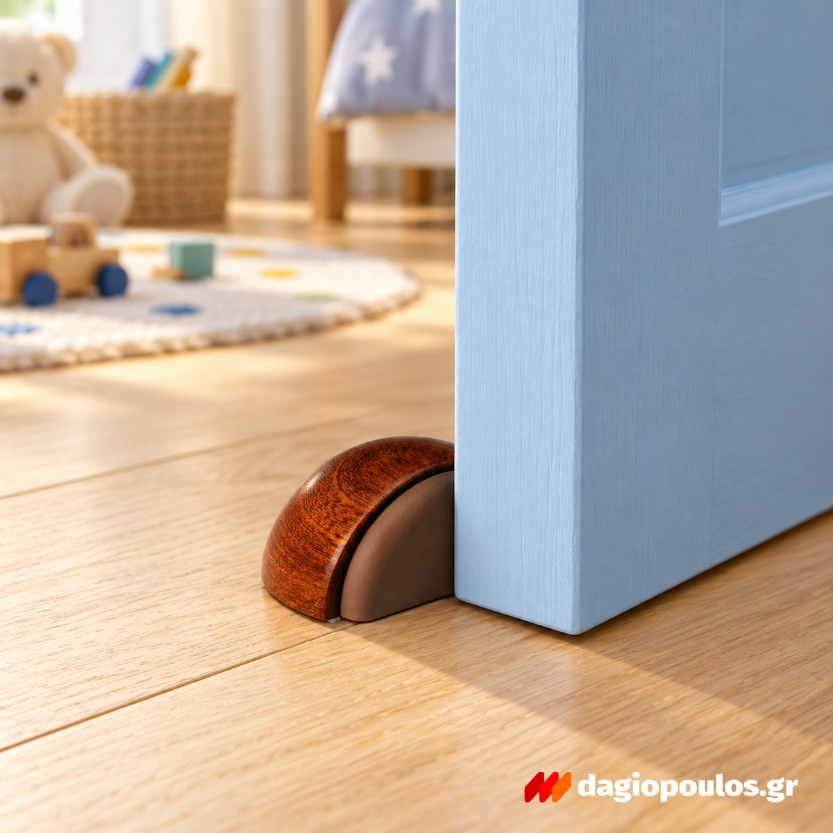 Inofix 2039-0 Στόπερ Πόρτας Αυτοκόλλητο Ισπανίας Ξύλινο ΜΑΟΝΙ