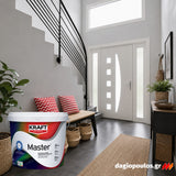 Kraft Master Πλαστικό Χρώμα Εσωτερικών Τοίχων Υψηλής Ποιότητας Ματ