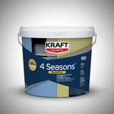 Kraft 4 Season Elastic Αδιάβροχο Ελαστομερές Μονωτικό Χρώμα Καθέτων Επιφανειών