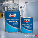 Kraft Epoxy Paint Aqua Εποξειδικό Χρώμα 2 Συστατικών Δαπέδων Νερού ΔΙΑΦΟΡΩΝ ΑΠΟΧΡΩΣΕΩΝ