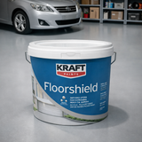 Kraft Floor Shield Χρώμα Ακρυλικής Πολυουρεθάνης Νερού Για Δάπεδα ΓΚΡΙ RAL7040