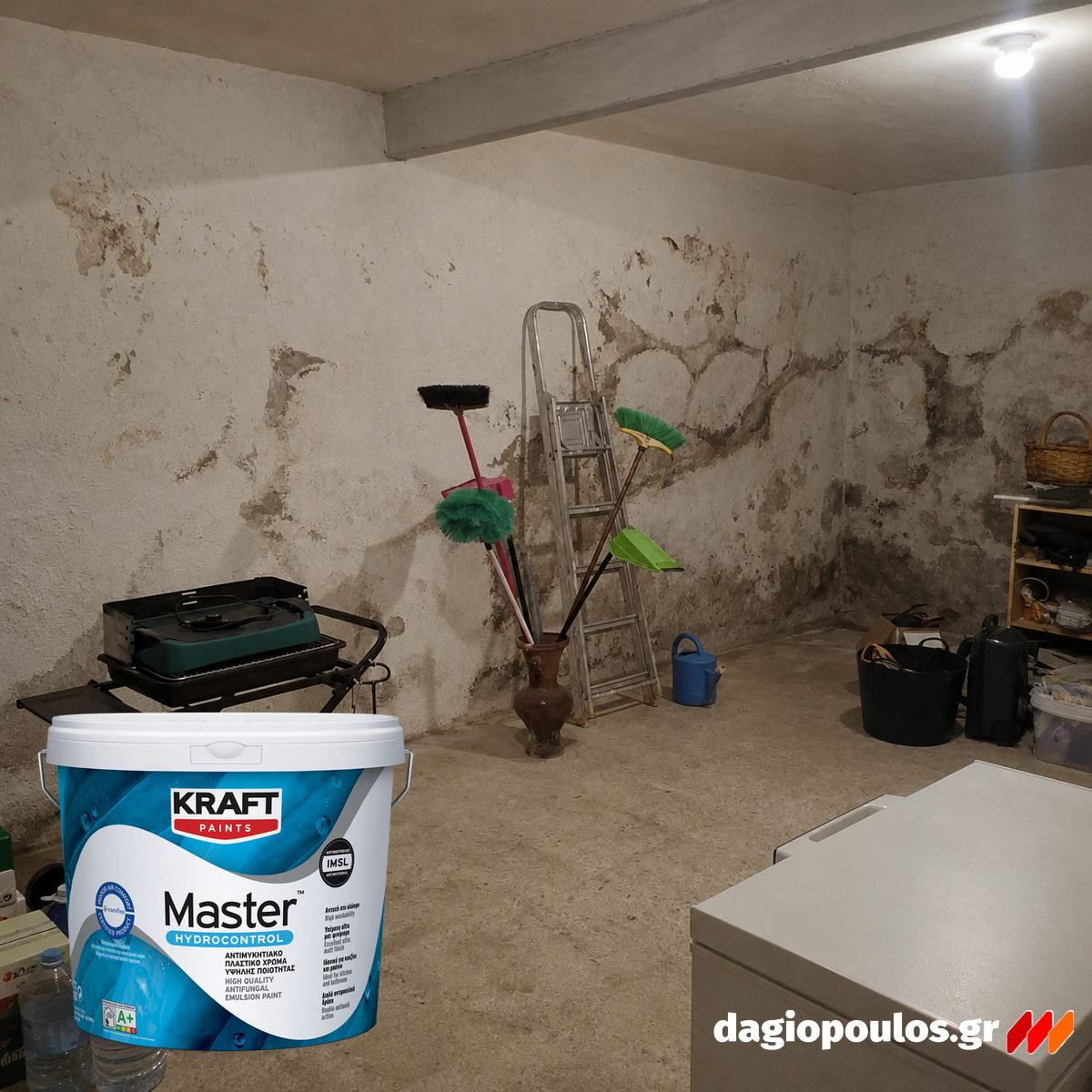 Kraft Master™ Hydrocontrol Ισοθερμικό Αντιμουχλικό Πλαστικό Χρώμα Υψηλής Ποιότητας Για Μπάνια & Κουζίνες