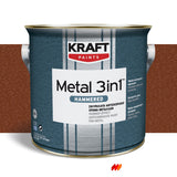 Kraft Metal 3 in 1 Hammered Σφυρήλατο Χρώμα Κατευθείαν Στη Σκουριά ΜΠΟΡΝΤΩ