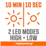 Skil 3076 HC 20V Max Brushless Κρουστικό Δραπανοκατσάβιδο Μπαταρίας 18V Li-Ion Με 2 Μπαταρίες 2.0Ah - 4 Κεφαλές - Βαλίτσα