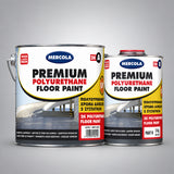 Mercola Premium Polyurethane Floor Paint 2K Χρώμα Δαπέδων 2 Συστ.Πολυουρεθάνης Διαφόρων Αποχρώσεων Ημιμάτ