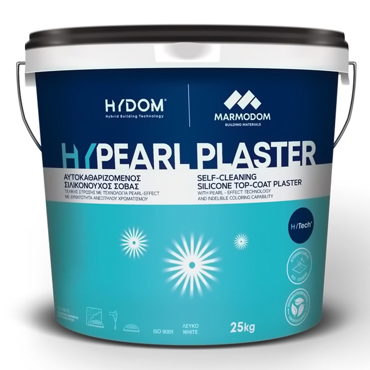 Marmodom HY Pearl Plaster Υβριδικός Αυτοκαθαριζόμενος Σιλικονούχος Τελικός Σοβάς Θερμοπρόσοψης K