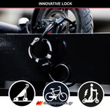 Master Lock 8275EURDPROBLK Κλειδαριά Ποδηλάτου Scooter Πατινιού Συρματόσκοινο Χειροπέδα Με Κλειδί 8mm x 100cm