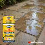 Mercola 2K Polyurethane Varnish Βερνίκι 2 Συστατικών Αλειφατικής Πολυουρεθάνης Διαλύτου Πολλαπλών Εφαρμογών ΣΑΤΙΝΕ