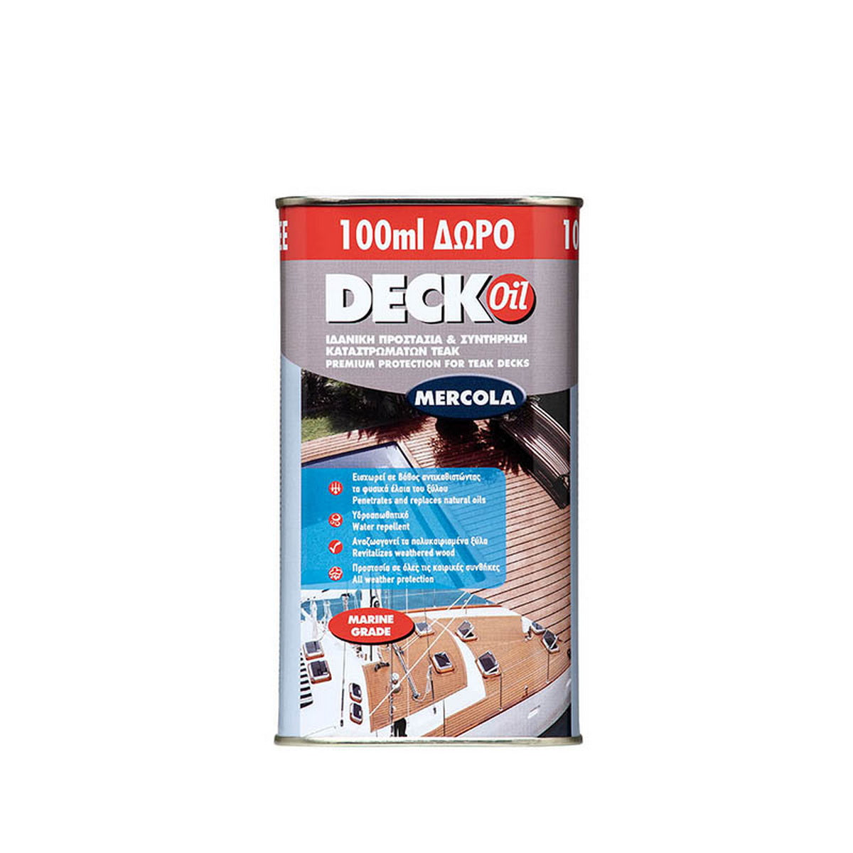 Mercola DECK OIL RENOVATOR Λάδι Συντήρησης & Προστασίας Decks & Δαπέδων Κήπου Ματ ΔΡΥΣ