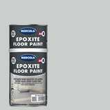 Mercola Epoxite Floor Paint 2K Εποξειδική Βαφή Δαπέδων Υψηλών Αντοχών RAL7035 Γκρι