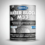 Mercola WATER BLOCK M33 Διαφανές Σιλικονούχο Ματ Αδιαβροχοποιητικό Διαλύτου για Πέτρες Μάρμαρα Τσιμέντο Πλακίδια