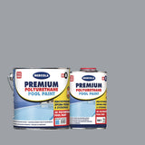 Mercola Premium Polyurethane Pool Paint 2K Υψηλής Απόδοσης Επαγγελματικό Χρώμα Πισίνας 2 Συστατικών Γκρι RAL7040