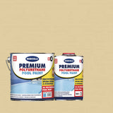 Mercola Premium Polyurethane Pool Paint 2K Υψηλής Απόδοσης Επαγγελματικό Χρώμα Πισίνας 2 Συστατικών Μπεζ RAL1013