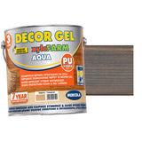 Mercola Xylofarm Aqua Gel Βερνίκι Εμποτισμού Ξύλου Υβριδικής Τεχνολογίας Πολυουρεθάνης Νερού GEL Γκρι