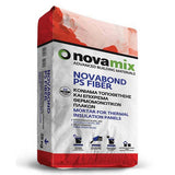 Novamix Novabond PS Fiber Ινοπλισμένο Τσιμεντοειδές Κονίαμα Συγκόλλησης Και Επίχρισμα Θερμομονωτικών Πλακών ΓΚΡΙ