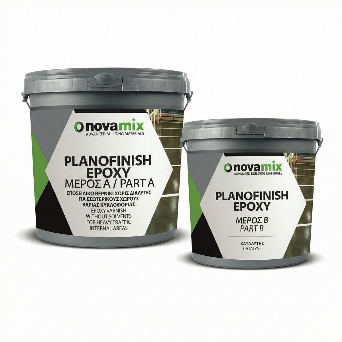 Novamix Planofinish Epoxy Εποξειδικό Βερνίκι Νερού 2 Συστ.ΓΥΑΛΙΣΤΕΡΟ