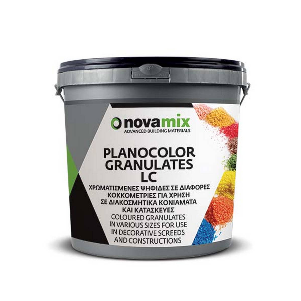 Novamix Planocolor Granulates LC Έγχρωμες Συνθετικές Ψηφίδες ΠΡΑΣΙΝΟ 5kgr