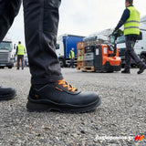 Pezzol Jackson Orange S3 SRC Παπούτσια Ασφαλείας Εργαζομένων Ημιμποτάκια Με ΜΗ ΜΕΤΑΛΛΙΚΗ Προστασία Ιταλίας