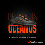 Pezzol Oceanus CH 40 S3S SC CI FO SR ESD Παπούτσια Ασφαλείας Εργαζομένων Χαμηλά Με Προστασία Ιταλίας