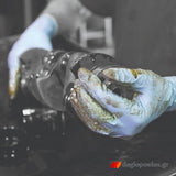 Polyco Finite HD Nitrile Γάντια Εργασίας Νιτριλίου Για Διαλυτικά Με Μανσέτα 30cm Σετ 50 Τεμ