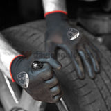 Polyco Matrix P Grip Black Γάντια Εργασίας Πλεκτά Με Παλάμη Επένδυση Πολυουρεθάνης Μαύρα (Ζεύγος)