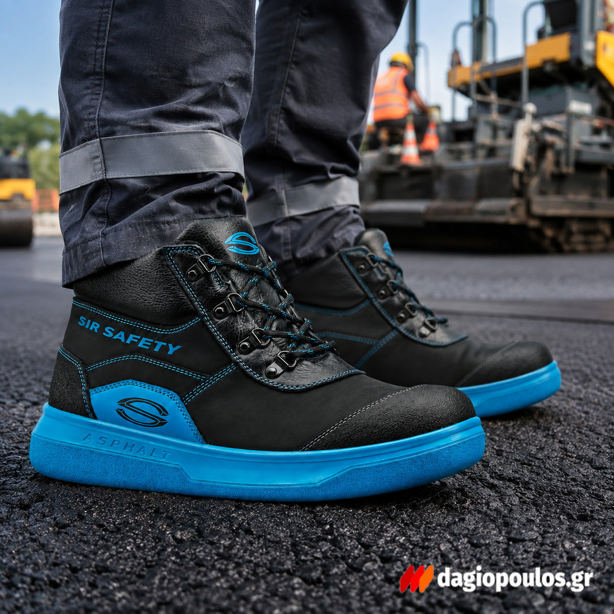 SIR Safety ASPHALT MB2430 S2 Παπούτσια Ασφαλείας Εργαζομένων Χαμηλά Με Προστασία Ιταλίας