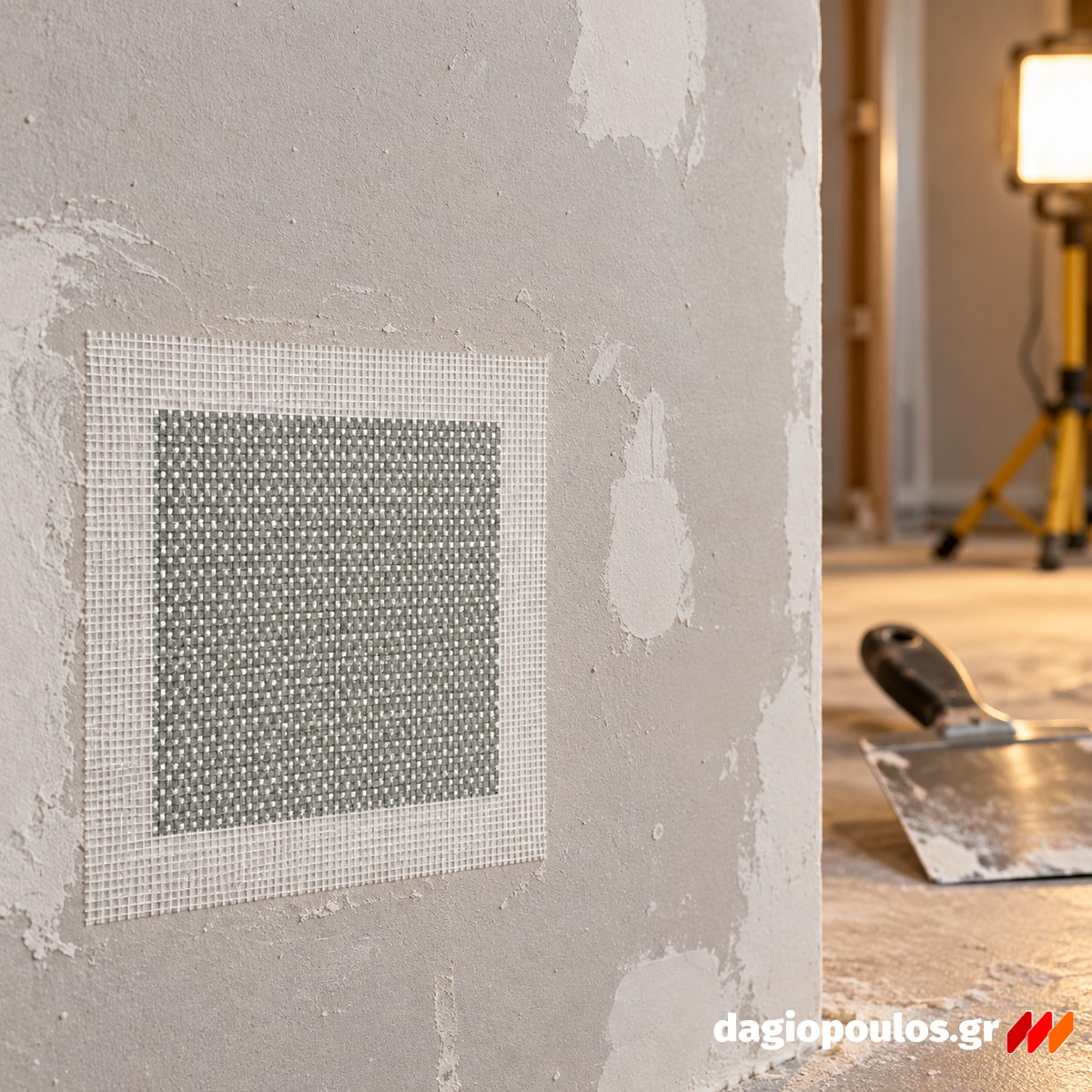 Schuller Eh'klar 45550 Drywall Patch Υαλόπλεγμα Επισκευής Γυψοσανίδας 10cm x 10cm
