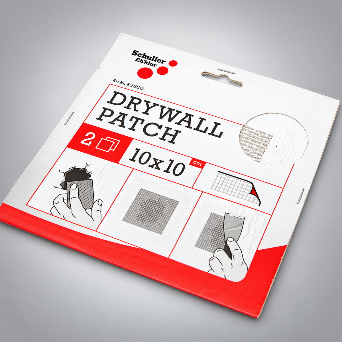 Schuller Eh'klar 45550 Drywall Patch Υαλόπλεγμα Επισκευής Γυψοσανίδας 10cm x 10cm
