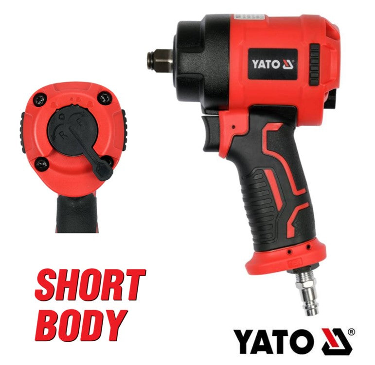 Yato YT-09515 Αερόκλειδο (Μπουλονόκλειδο Αέρος) COMPACT 1/2" 1200 Nm