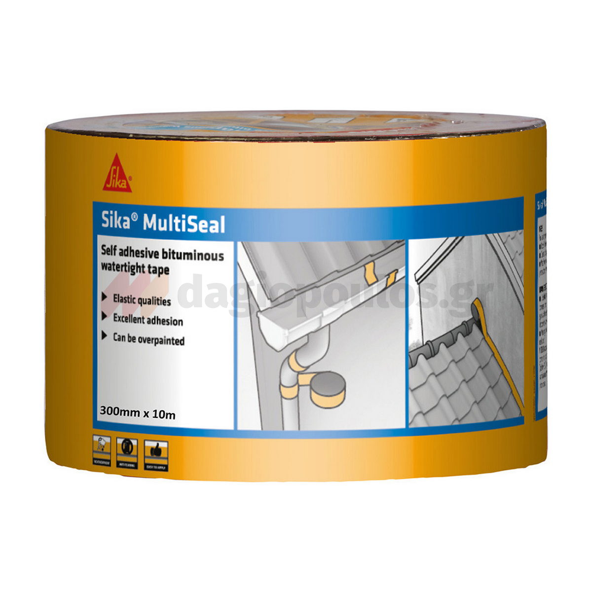 Sika MultiSeal Αυτοκόλλητη Ασφαλτική Σφραγιστική Ταινία ΓΚΡΙ