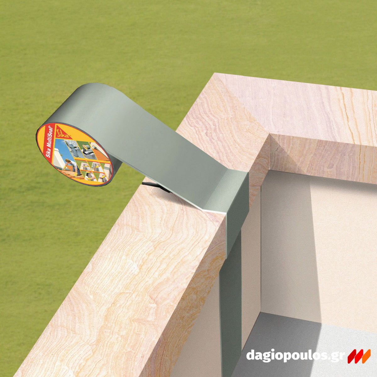 Sika MultiSeal Αυτοκόλλητη Ασφαλτική Σφραγιστική Ταινία ΓΚΡΙ