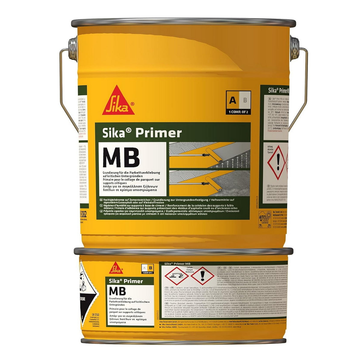 Sika SikaPrimer MB Εποξειδικό Αστάρι - Ρυθμιστικό Υγρασίας Συγκόλλησης Ξύλινων Δαπέδων
