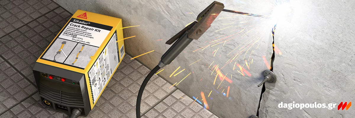 Sika Sikadur Crack Repair Kit (A+B) Πλήρες Σύστημα Αποκατάστασης Ρωγμών Σκυροδέματος