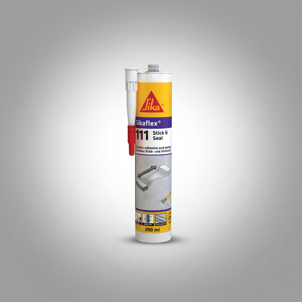 Sika Sikaflex 111 Stick & Seal Ελαστικό Συγκολλητικό Σφραγιστικό 290ml ΛΕΥΚΟ