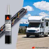 Sika Sikaflex 521 UV Σφραγιστικό Τεχνολογίας STP Υψηλών Αντοχών & Πρόσφυσης ΜΑΥΡΟ