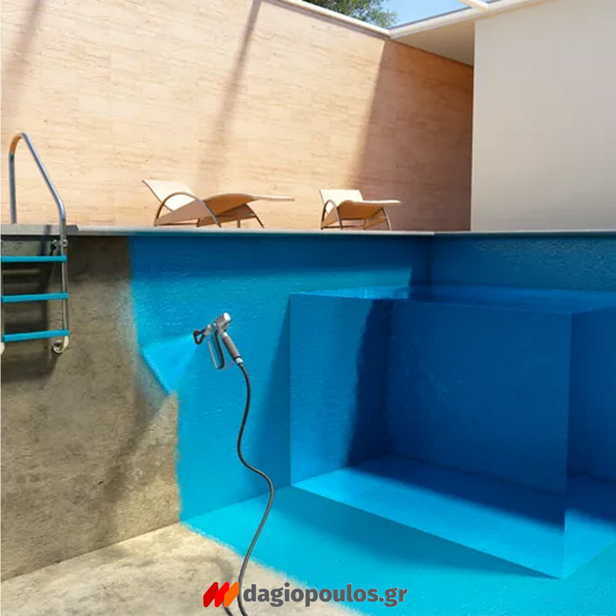 Sika Sikagard 160 MP Έγχρωμη Αλειφατική Πολυουρεθανική Βαφή Πισίνας Δεξαμενών 2 Συστατικών ΜΠΕΖ RAL 1013