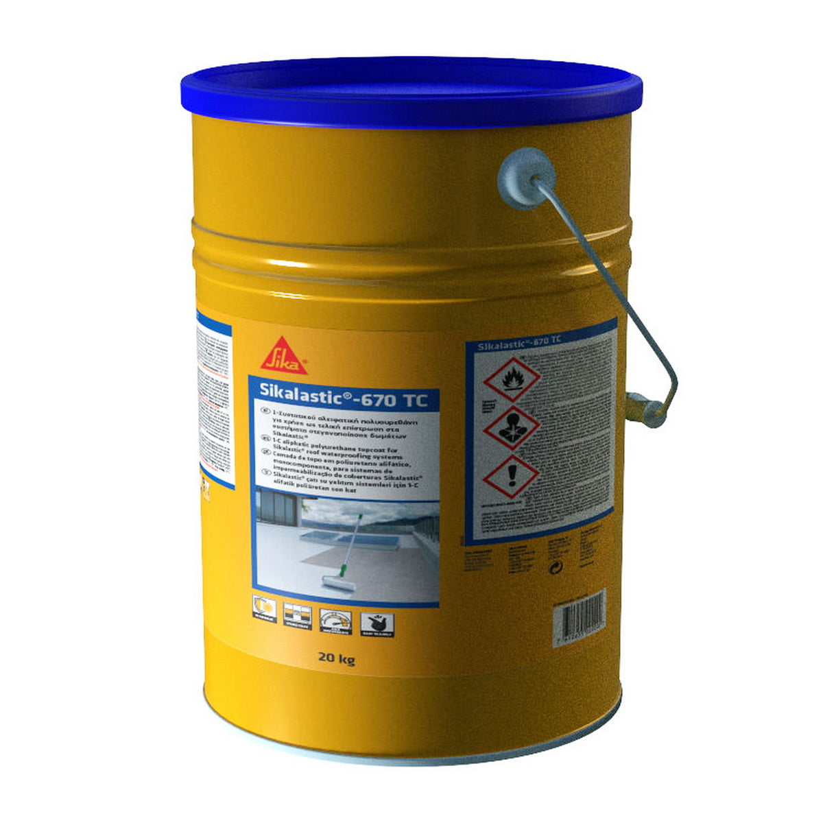 Sika Sikalastic®670 TC 1 Συστατικού Αλειφατική Πολυουρεθάνη Μόνωσης Ταρατσών - Δωμάτων