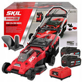 Skil 0140 CA 40V Max Brushless Χλοοκοπτική Μηχανή Γκαζόν Μπαταρίας Ωθούμενη 36V Li-ion Με 2 Μπαταρίες 4.0Ah