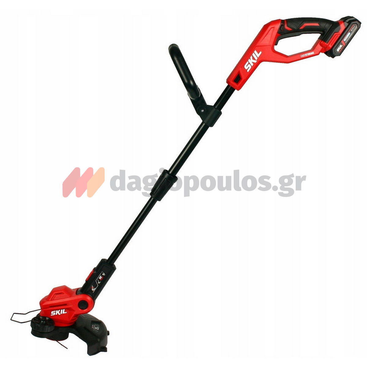 Skil Σετ Μηχανή Γκαζόν 0130 CA - Χλοοκοπτικό Μεσινέζας 0230 CA Με 2 Μπατ.4.0Ah - Φορτιστή