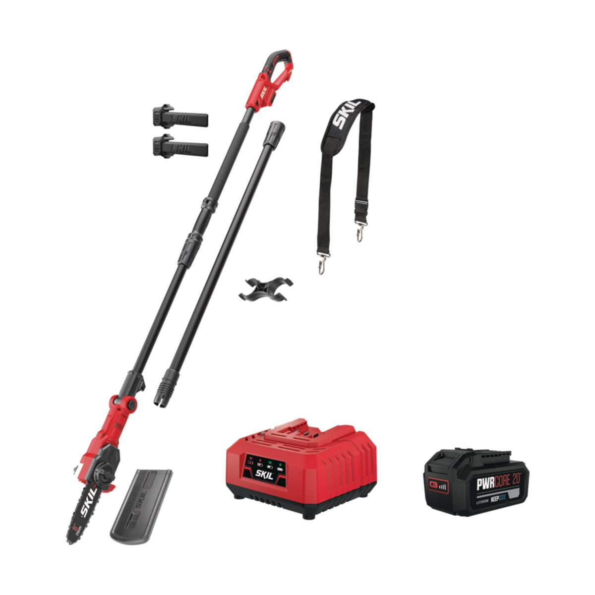 Skil 0650 CA 20V Max Αλυσοπρίονο Τηλεσκοπικό Μπαταρίας 18V Li-Ion 20cm Με Μπαταρία 4.0Ah