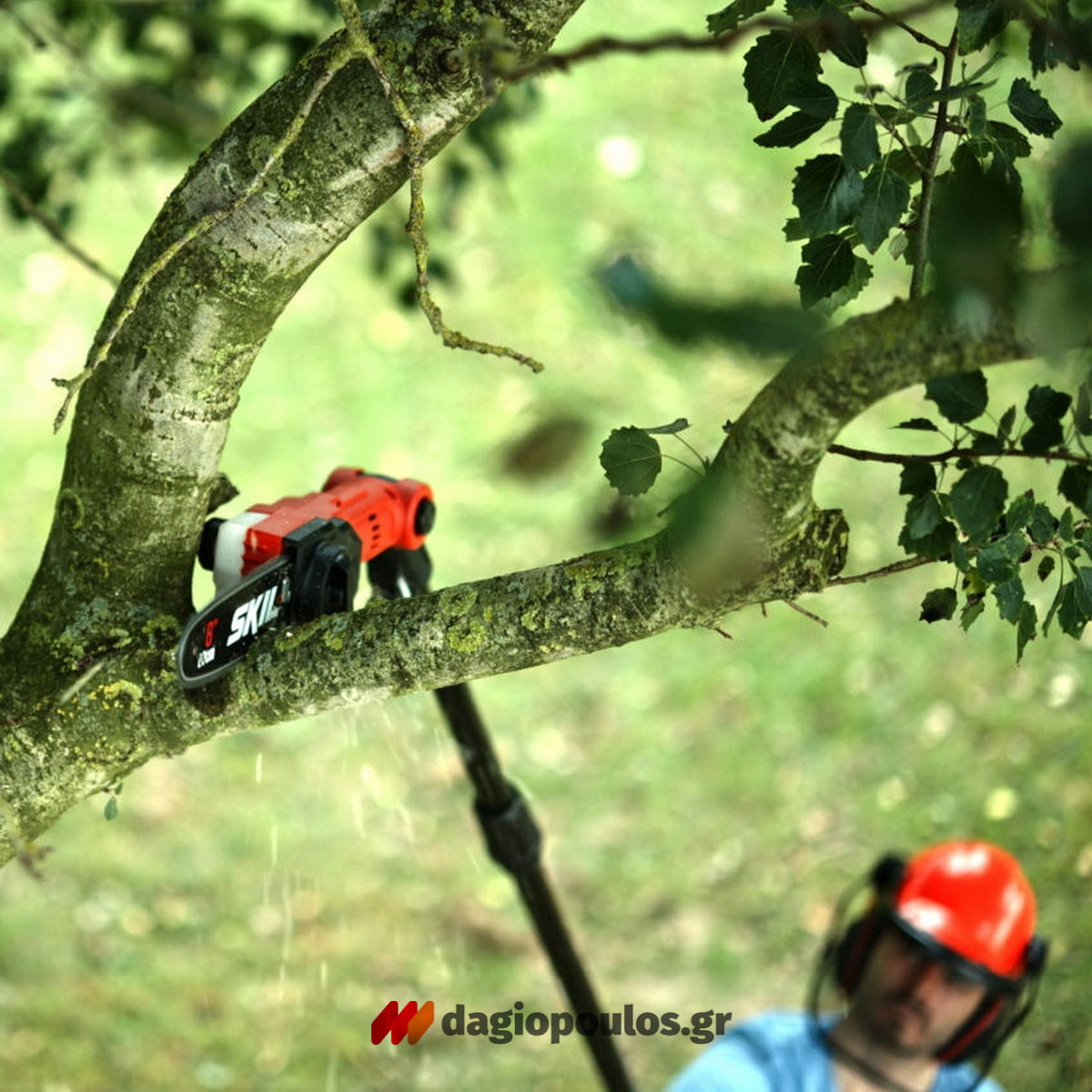 Skil 0650 CA 20V Max Αλυσοπρίονο Τηλεσκοπικό Μπαταρίας 18V Li-Ion 20cm Με Μπαταρία 4.0Ah