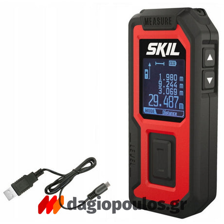 Επαναφορτιζόμενος μετρητής αποστάσεων 3.7V με φόρτιση micro USB για εργοτάξιο