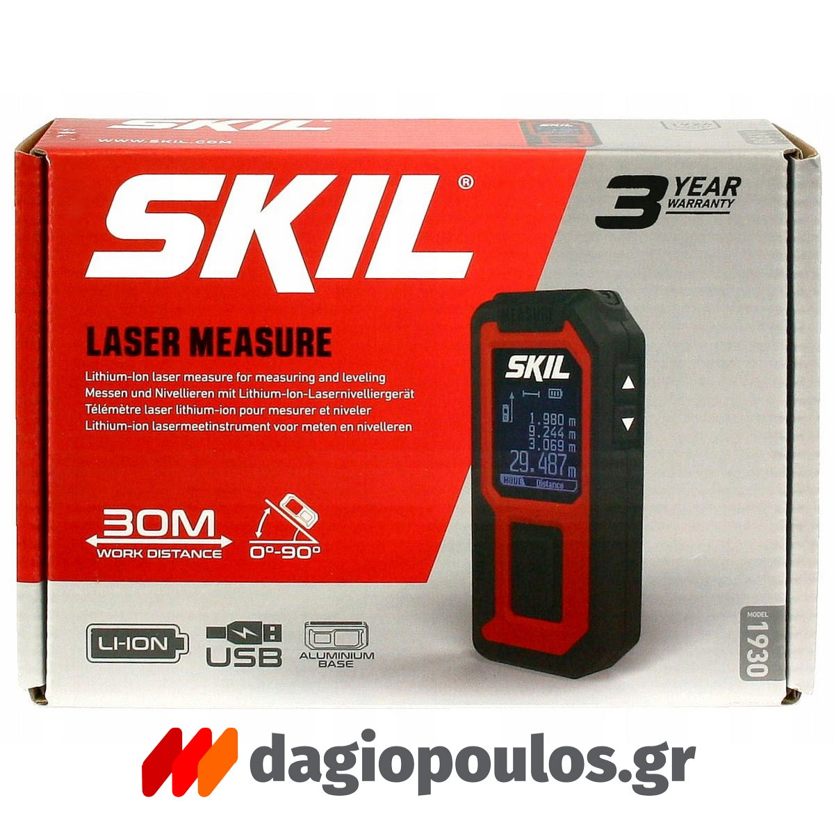 Skil 1930 Μετρητής Αποστάσεων Laser 3.7V 30mtr