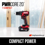 Skil 3075 CA - 3231 CA 20V Max ΣΕΤ Brushless Κρουστικό Δραπανοκατσάβιδο - Παλμικό Κατσαβίδι 20V Li-Ion 2 Μπατ.4.0Ah - Ταχυφορτιστής - Βαλίτσα